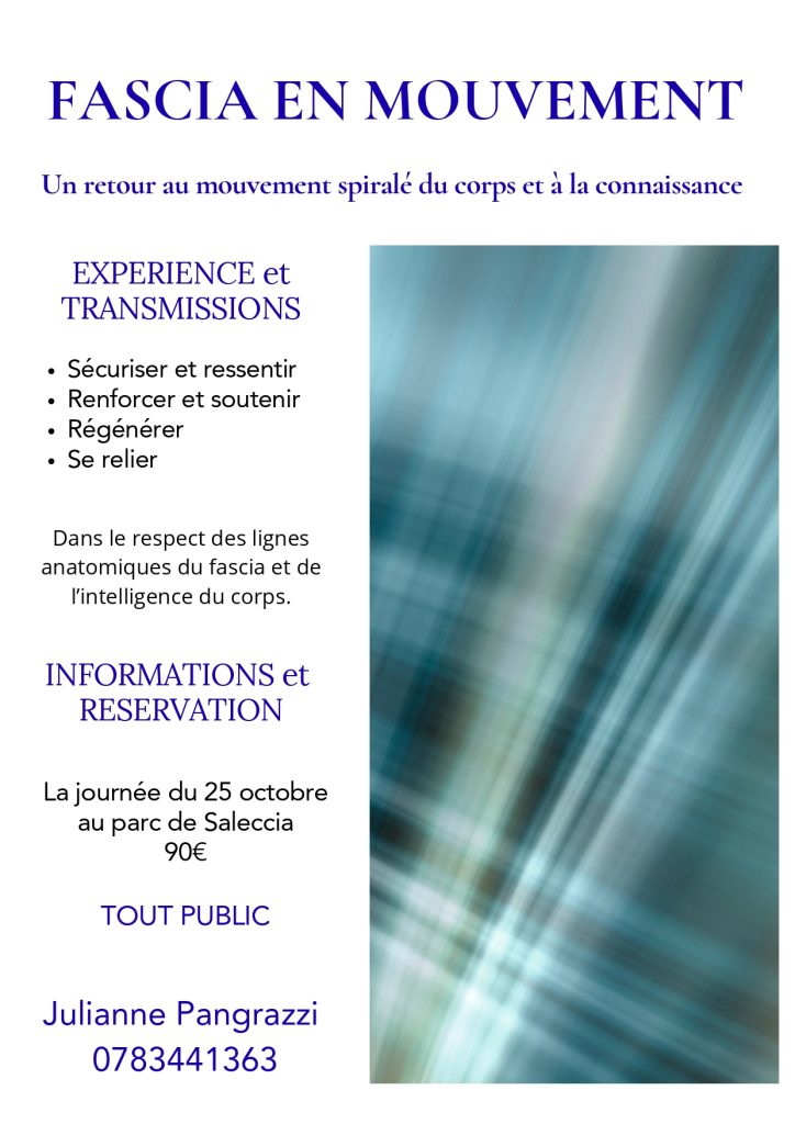 Exploration du corps par le mouvement du fascia
